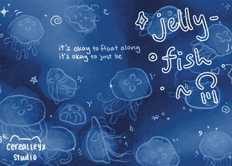 monthly print illustration