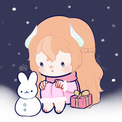 ych lonely snowman (base by mrcactusinker)